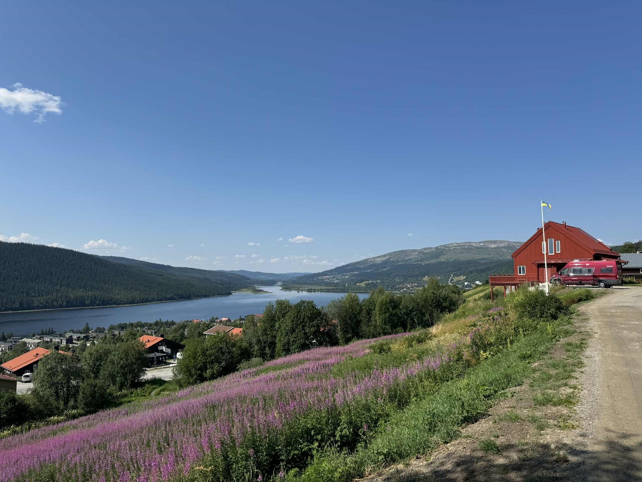 Åre semester skidåkning centralt nära liften 